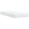 vidaXL Sommier à lattes de lit avec matelas Blanc 90x200 cm Similicuir
