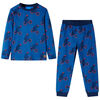 vidaXL Pyjamas enfants manches longues p&eacute;trole 140
