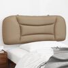 vidaXL Coussin de t&ecirc;te de lit Hvar cappuccino 100 cm similicuir