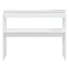 vidaXL Table console blanc 102x30x80 cm bois d'ingénierie