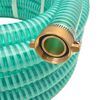 vidaXL Tuyau d'aspiration avec raccords en laiton 10 m 25 mm Vert