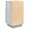 vidaXL Table de chevet avec 2 tiroirs sonoma gris 36x36x68 cm