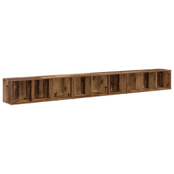 vidaXL Ensemble meuble TV 3 pcs Bois Ancien 37 x 35 x 107,5 cm