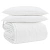 vidaXL Ensemble de Duvet avec oreiller 3 pcs Blanc Plume de canard