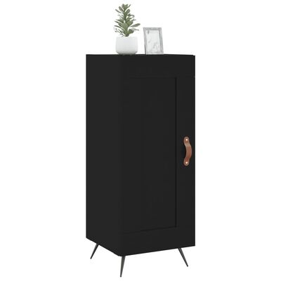 vidaXL Buffet Noir 34,5x34x90 cm Bois d'ingénierie