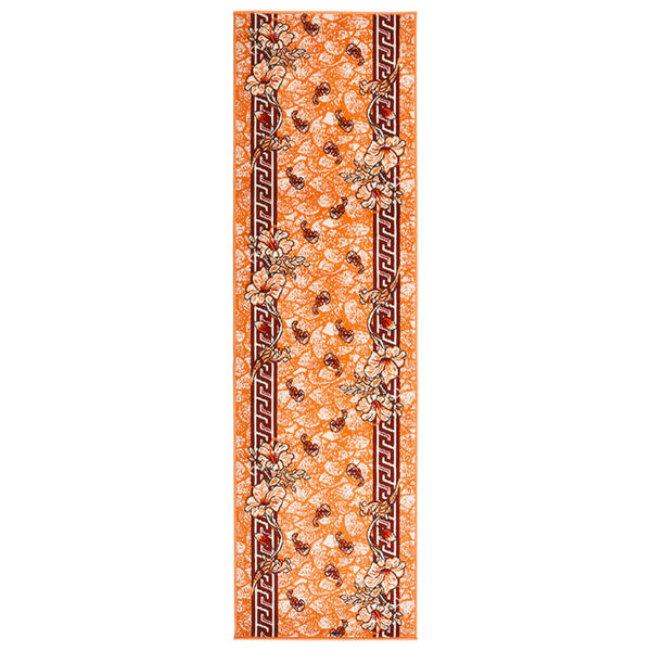 vidaXL Tapis BCF Terre cuite 100x450 cm