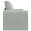vidaXL Canap&eacute;-Lit 60cm Gris clair Velours