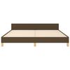 vidaXL Cadre de lit sans matelas marron fonc&eacute; 180x200 cm tissu