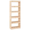 vidaXL Biblioth&egrave;que/S&eacute;parateur de pi&egrave;ce 60x30x167,5 cm pin massif