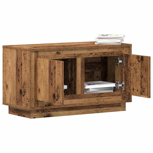 vidaXL Meuble TV Bois ancien 80 x 35 x 45 cm Bois d'ing&eacute;nierie