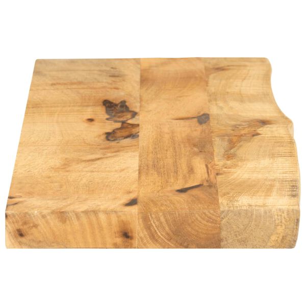 vidaXL Dessus de table 110x20x3,8cm bord vif bois massif manguier brut