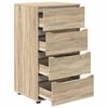 vidaXL Armoires de rangement 2 pcs Ch&ecirc;ne Sonoma 60 x 48 x 105 cm