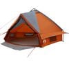 vidaXL Tente Teepee 6 personnes 6 personne Gris et orange