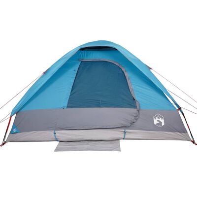 vidaXL Tente de camping à dôme 2 personnes bleu imperméable