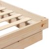 vidaXL Cadre de lit sans matelas bois massif 200x200 cm
