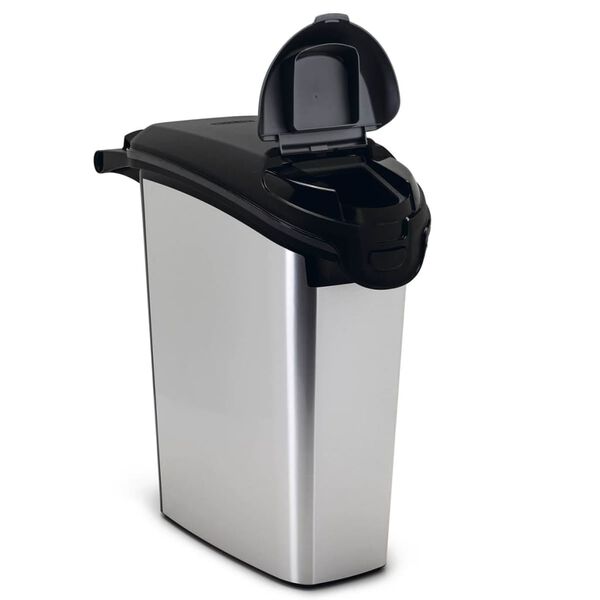 Curver R&eacute;cipient d'aliments pour animaux 10 kg 23 L Argent&eacute;