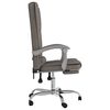 vidaXL Fauteuil de massage inclinable de bureau Taupe Tissu