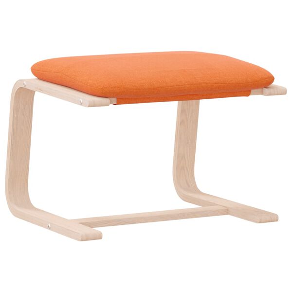 vidaXL Repose-pied Jaune fonc&eacute; 51x41x40 cm Tissu