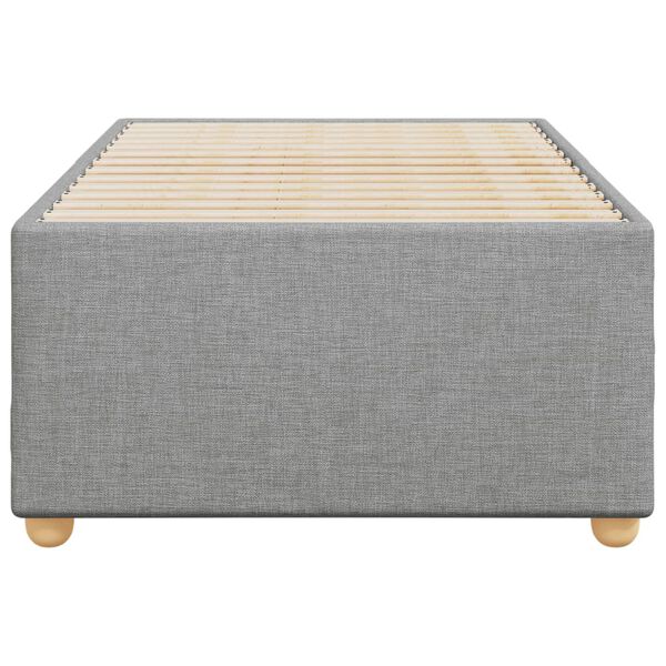vidaXL Cadre de lit sans matelas gris clair 90x190 cm tissu