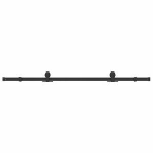 vidaXL Kit de quincaillerie de porte coulissante 183 cm Acier Noir