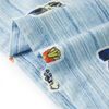 T-shirt pour enfants m&eacute;lange de bleu 116
