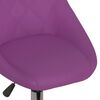vidaXL Chaises pivotantes &agrave; manger lot de 4 violet similicuir
