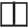 vidaXL Pieds de table &agrave; manger en T, 2 pi&egrave;ces, noir, 80 x 35 x (72-73) cm, acier