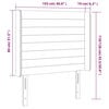 vidaXL T&ecirc;te de lit &agrave; LED Gris fonc&eacute; 103x16x118/128 cm Velours