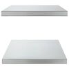 vidaXL &Eacute;tag&egrave;res murales 2 pcs 75x40x3 cm argent&eacute; acier inoxydable