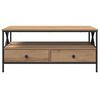 vidaXL Table basse ch&ecirc;ne artisanal 100 x 51 x 45 cm Bois d'ing&eacute;nierie
