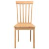vidaXL Chaises &agrave; manger 2 pcs bois massif naturel caoutchouc