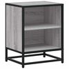 vidaXL Table de chevet sonoma gris 40x31x50 cm bois d'ing&eacute;nierie m&eacute;tal
