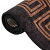 vidaXL Tapis lavable 80x300 cm Noir et dor&eacute;