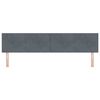 vidaXL T&ecirc;te de lit avec t&ecirc;te de lit Gris fonc&eacute; 200 cm Cuir synth&eacute;tique