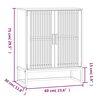 vidaXL Buffet blanc 60x30x75 cm bois d'ing&eacute;nierie