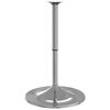 vidaXL Base de table de bar 45x90 cm acier chrom&eacute;