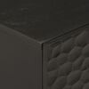 vidaXL Table de chevet noir 50x33x60 cm bois de manguier massif