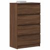 vidaXL Buffet Ch&ecirc;ne marron 60x35x98,5 cm Bois d'ing&eacute;nierie