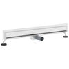 vidaXL Drain de Douche Mont&eacute; au Mur Argent&eacute; 80 cm Acier Inox 304