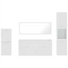 vidaXL Ensemble de meubles de salle de bain 4 pcs blanc brillant