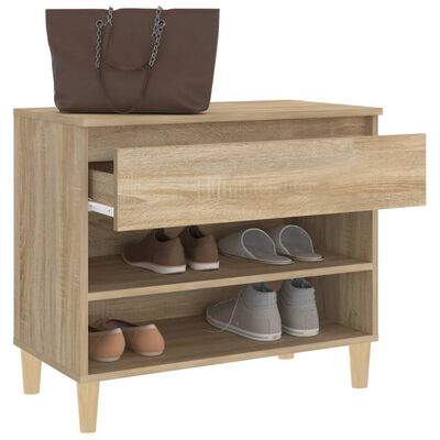 vidaXL Armoire à chaussures Chêne sonoma 70x36x60 cm Bois d'ingénierie