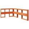 vidaXL Lit biblioth&egrave;que sans matelas cire marron 120x190cm pin massif