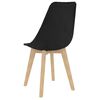 vidaXL Chaises &agrave; manger lot de 2 Noir Velours