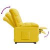 vidaXL Fauteuil inclinable Jaune Tissu