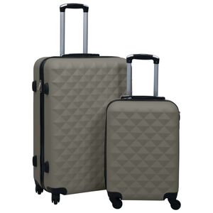 vidaXL Ensemble de valises rigides 2 pcs Anthracite ABS