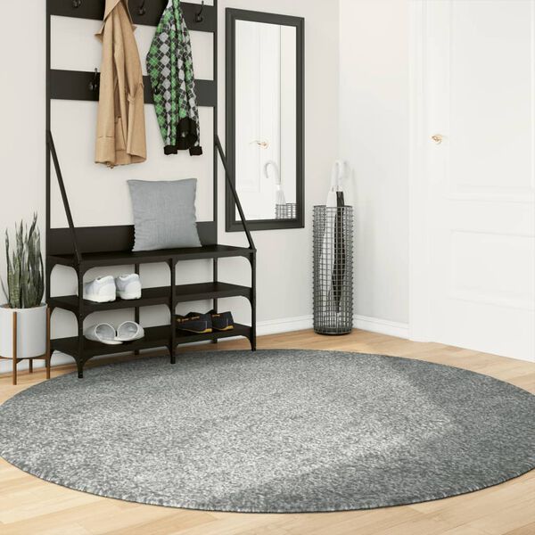 vidaXL Tapis shaggy PAMPLONA poils longs moderne vert &Oslash; 200 cm