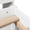 vidaXL Lit biblioth&egrave;que sans matelas blanc 135x190 cm bois pin massif