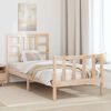 vidaXL Cadre de lit sans matelas 90x200 cm bois de pin massif