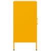 vidaXL Buffet jaune moutarde 36x39x79 cm acier