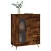 vidaXL Buffet ch&ecirc;ne fum&eacute; 69,5x34x90 cm bois d'ing&eacute;nierie